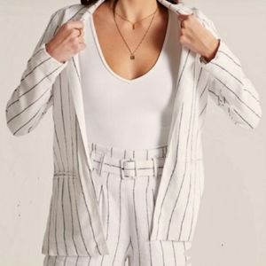 Abercrombie & Fitch white striped Blazer XS